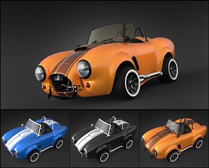 cartoon car 3ds
