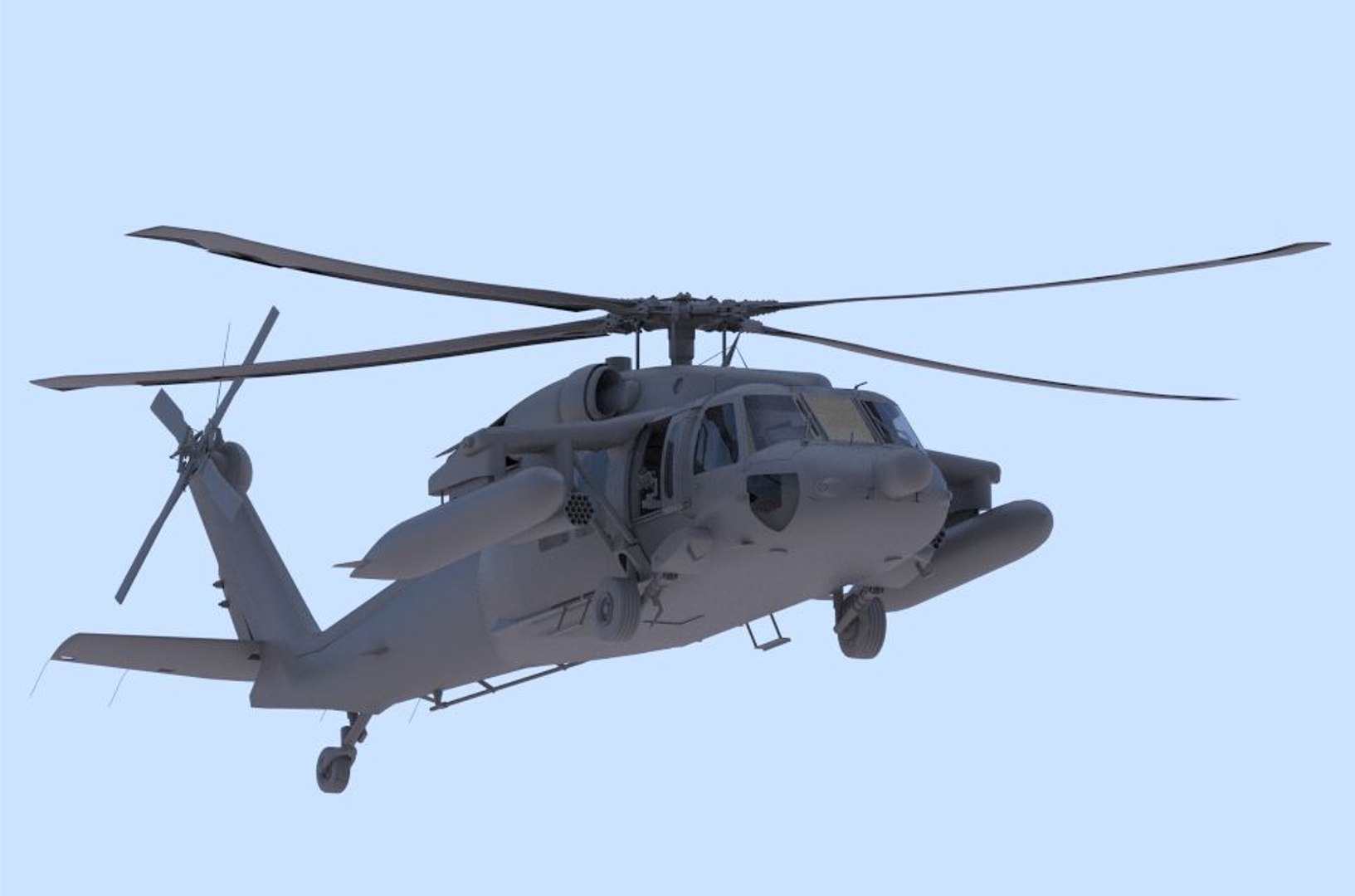 S-70 Military Helicopter Obj