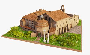 3D model Basilica Santi Cosma e Damiano Rome