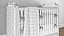 ALEXANDRA TUFTED PANEL CRIB 복원 하드웨어