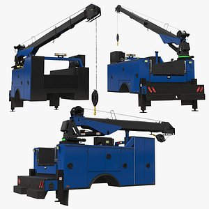3D Truck Module Telescopic Boom Service Crane