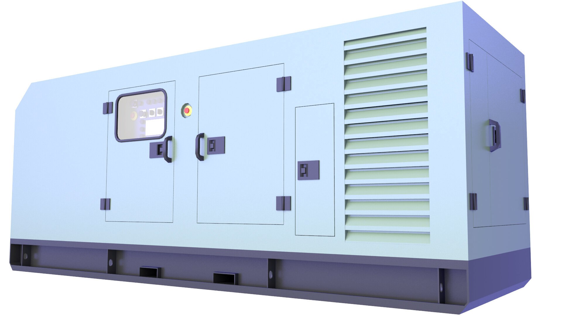 Diesel Generator Low Poly 15 3D - TurboSquid 2096792