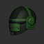 High quality scifi helmet high poly sculpt 3d printable 3D model