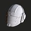 High quality scifi helmet high poly sculpt 3d printable 3D model