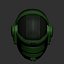 High quality scifi helmet high poly sculpt 3d printable 3D model