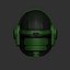 High quality scifi helmet high poly sculpt 3d printable 3D model
