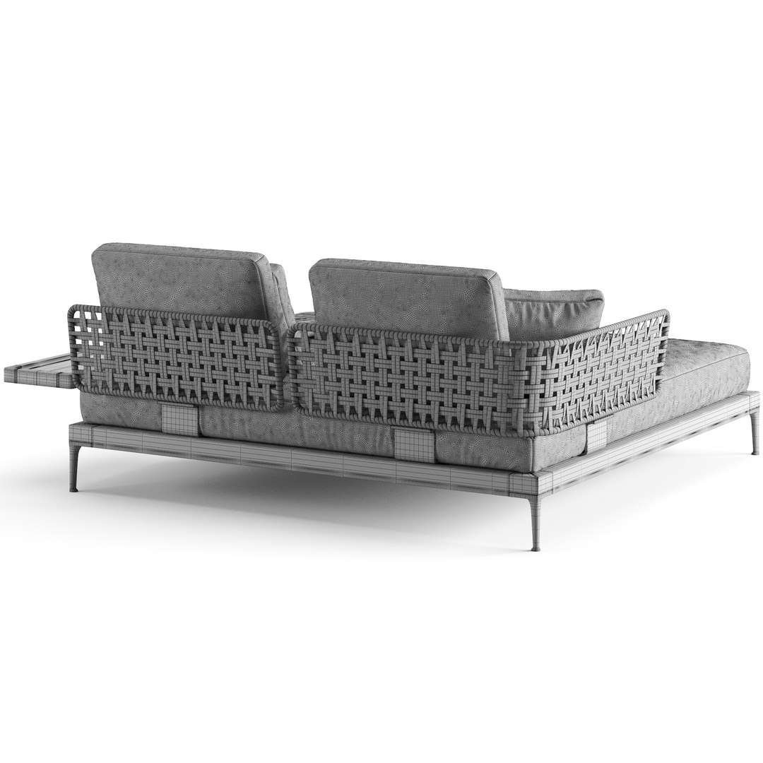 Minotti Patio Day Bed 3d Model - Turbosquid 1968254