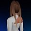 Penteado feminino 3D - Beana Low Poly
