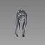 Penteado feminino 3D - Beana Low Poly