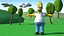 Cartoon Character Homer Simpson T-Pose
