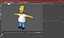 Cartoon Character Homer Simpson T-Pose