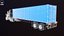 3D Generic Semi Truck with ISO Shipping Container Trailer