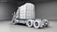 3D Generic Semi Truck with ISO Shipping Container Trailer