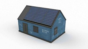 3D Farmhouse Style Shed model