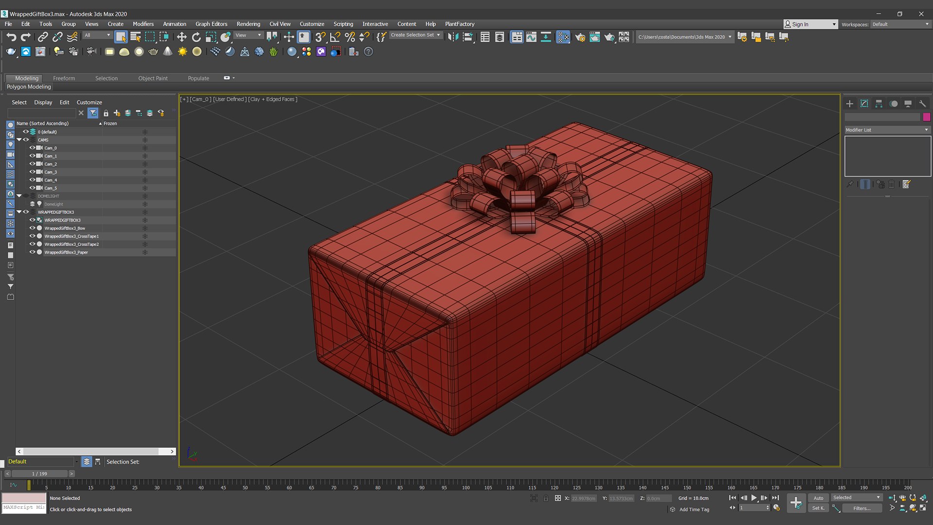 3D Wrapped Gift Box 3 V3 - TurboSquid 2295665