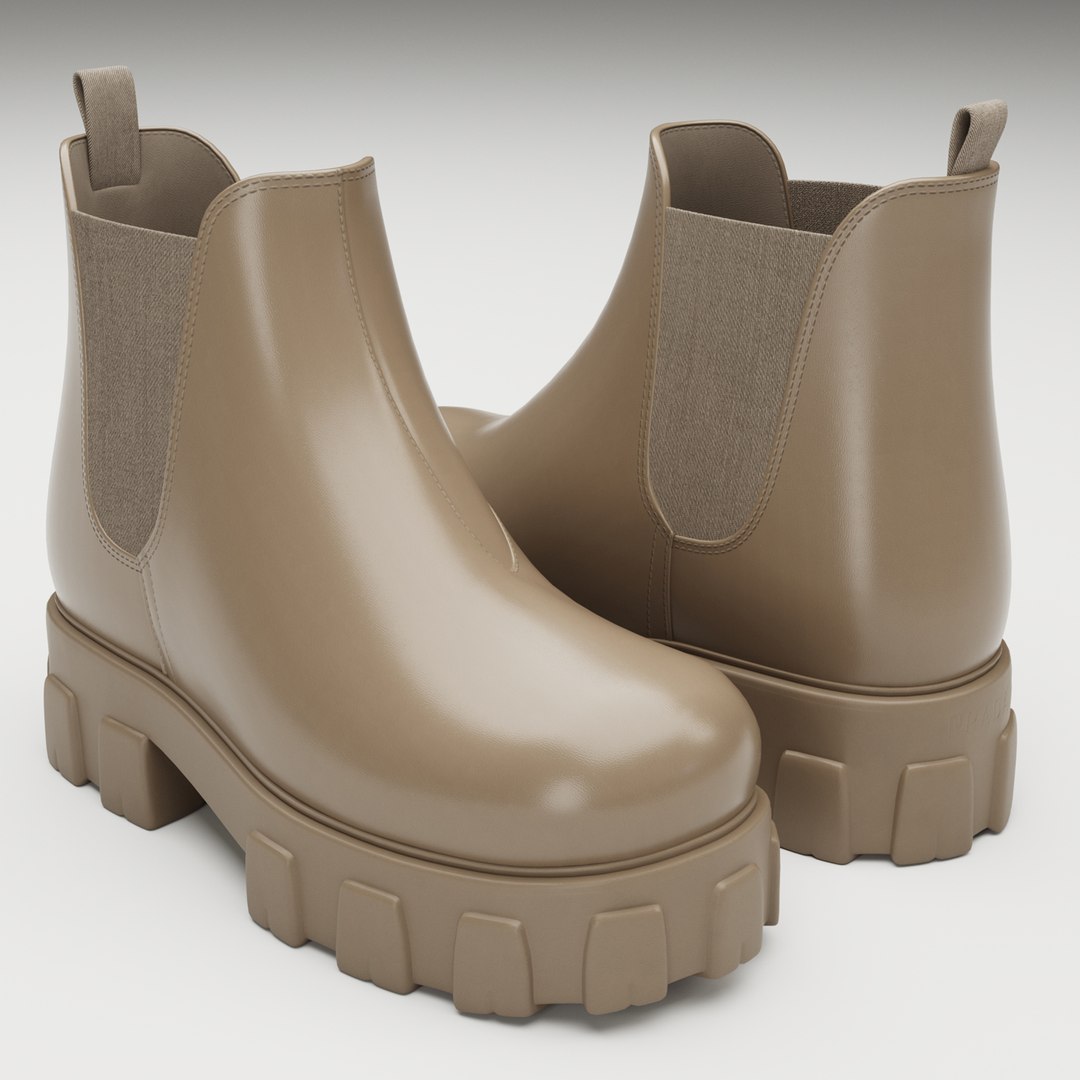 Boots Chelsea Prada 3D model - TurboSquid 2155525