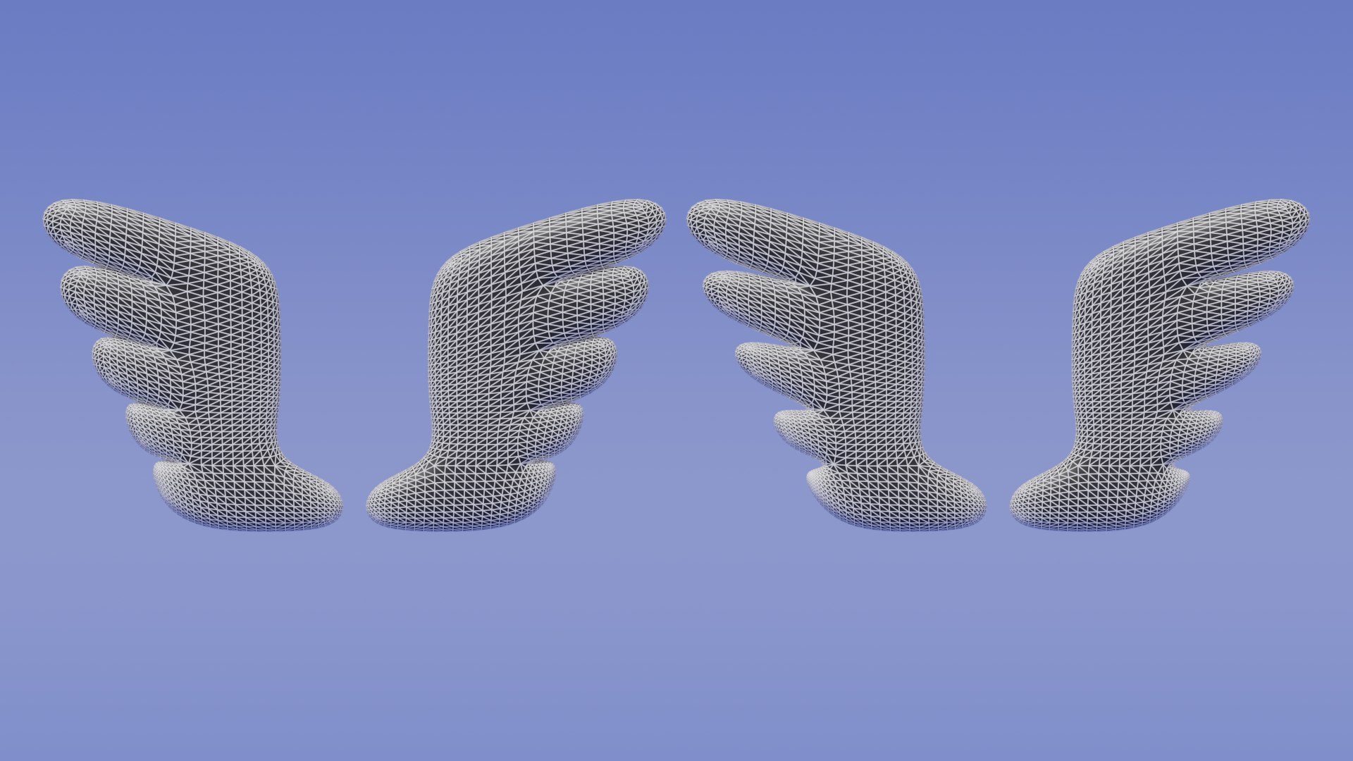 Cartoon Cute Wings Collection 1 3D Model - TurboSquid 2147921