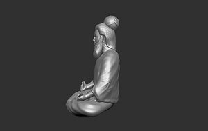 3D model thiruvalluvar