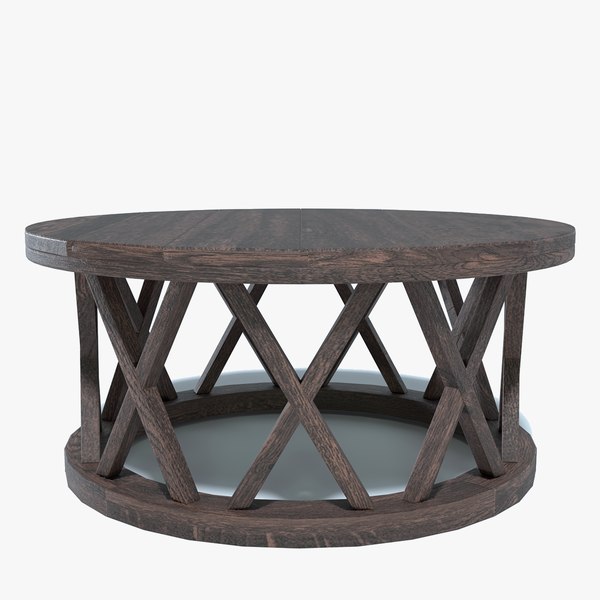 wooden coffee table 3D