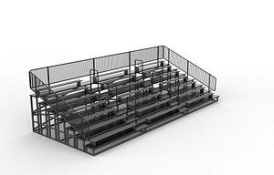 3D Bleachers 3D model