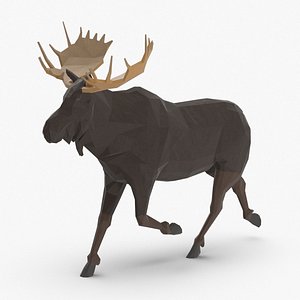 3D moose---running