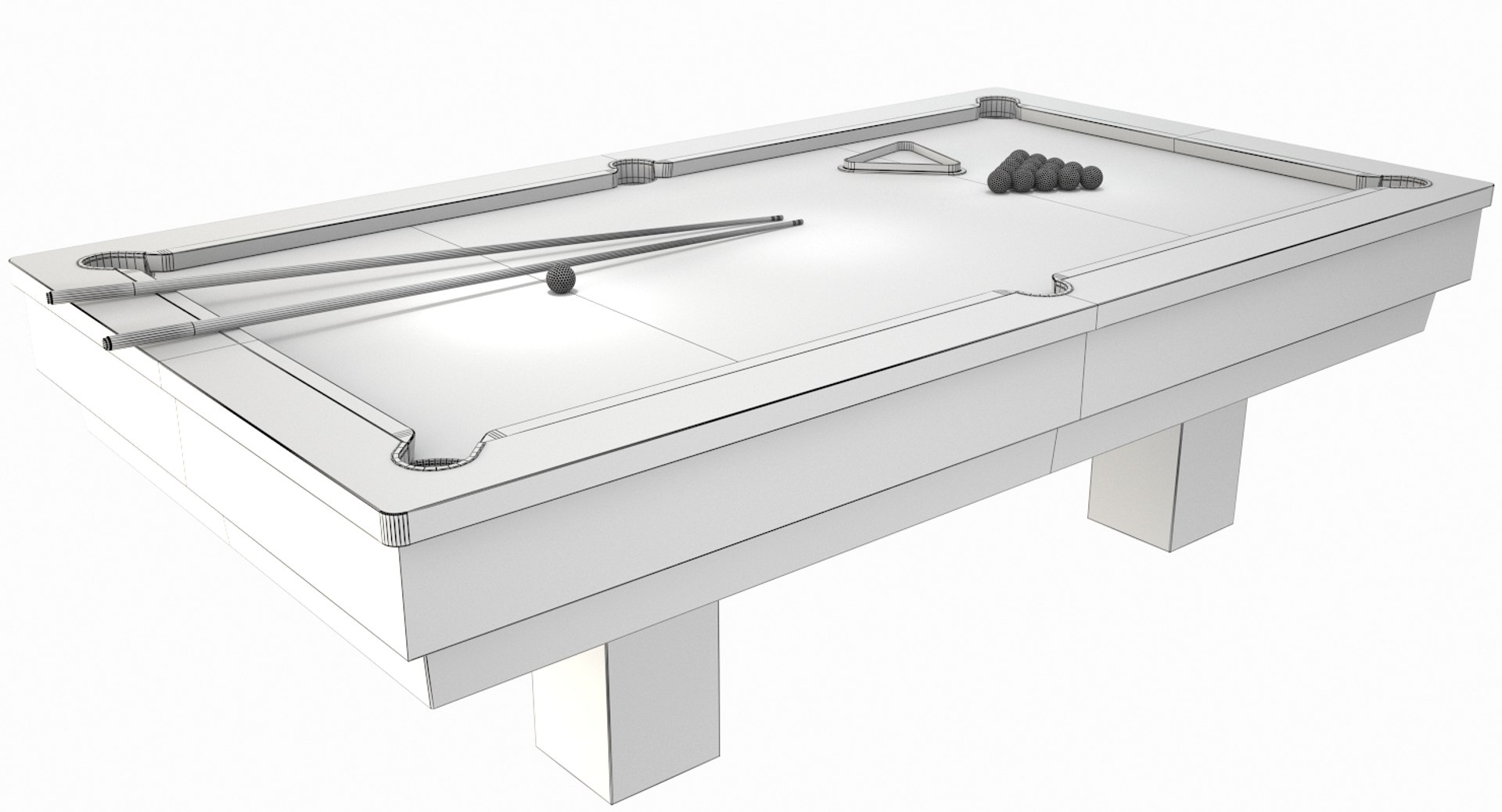 3D Luxury Pool Table Model - TurboSquid 1179935