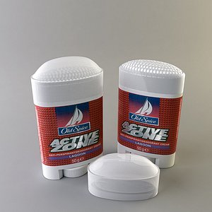 3d model of old spice antiperspirant cream