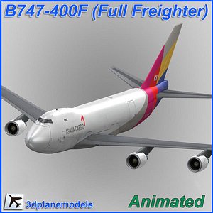b747-400 asiana cargo plane 747 lwo
