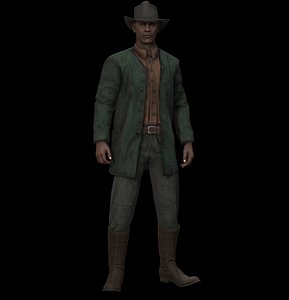 Cowboy Character PBR Game Ready