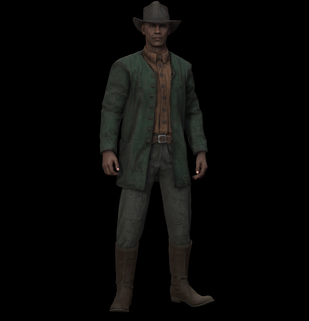 Cowboy Character PBR Game Ready Model - TurboSquid 2087711