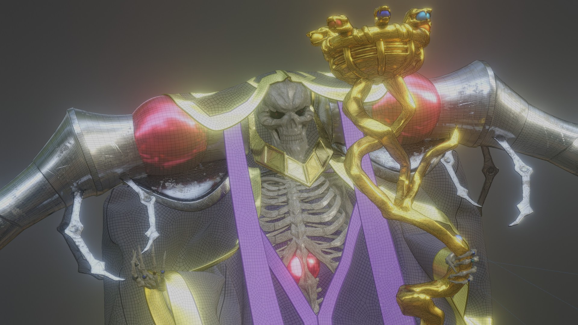 Ainz Ooal Gown Model Turbosquid