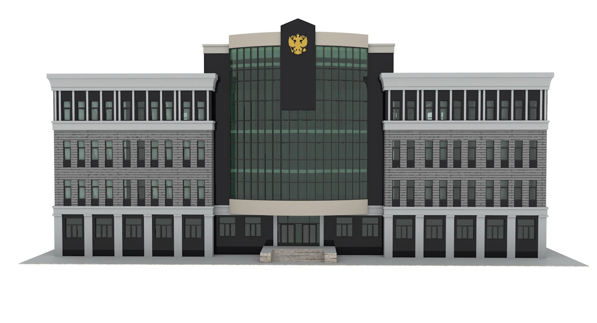 Court House 3D Model - TurboSquid 1236403