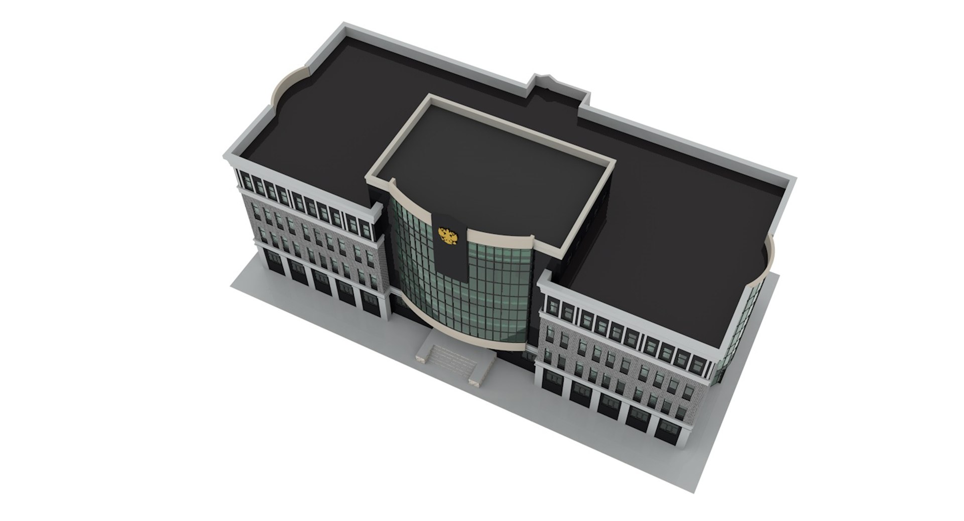 Court House 3D Model - TurboSquid 1236403