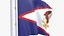 Stati Uniti d'America Stati Uniti Samoa Bandiera Asta Animata