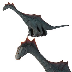Dinosaur Diplodocus  Argentinosaurus  6 legged 3D model