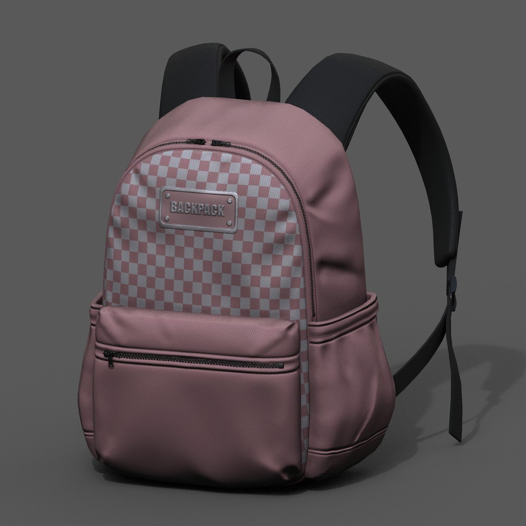 3D Fashion Bag Backpack Model - TurboSquid 1574648