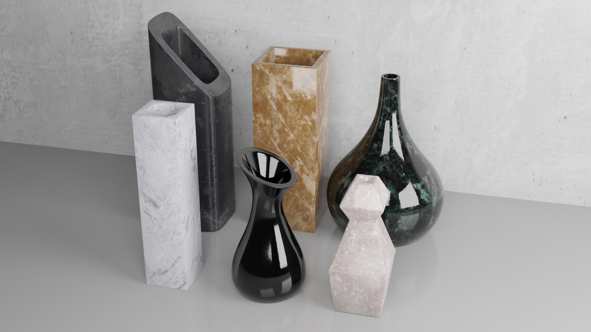 Set of Vases model - TurboSquid 1736809