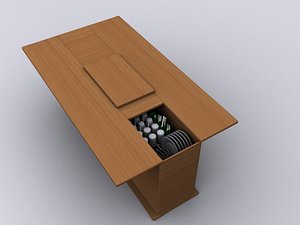 modelo 3d Mesa de patas torneadas - TurboSquid 1682028