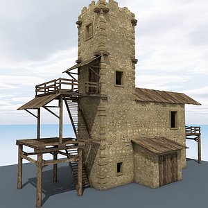 abandoned tower 3d max