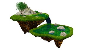 Floating Two Island 3D model