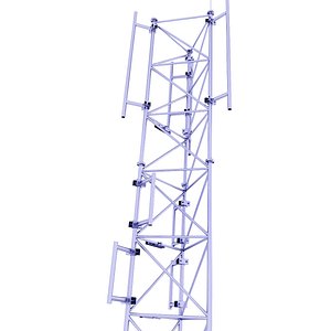 Lattice Phone Mast 34 3D model