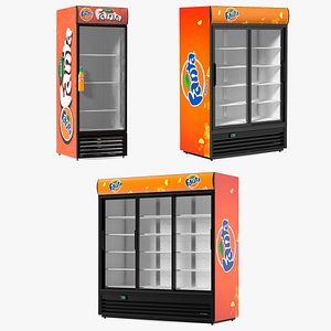 3D Fanta Refrigerators Collection model