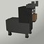 Niedriger Polybulle, Voxel Art Bull