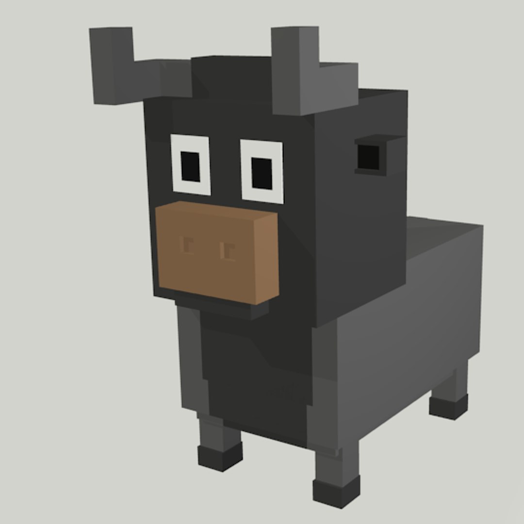 3D bull voxel art https://p.turbosquid.com/ts-thumb/E7/7GnUSD/nyJNbz22/bullrenderedphoto/png/1593784768/1920x1080/fit_q87/d4c570fb4078a0797d74b43835538391756a0e42/bullrenderedphoto.jpg