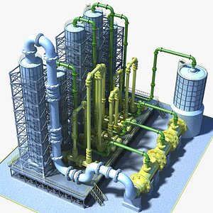3D model Industrial part  08