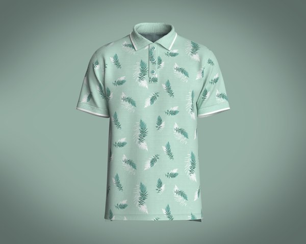 Mens All Over Print Polo model