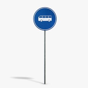 Bus Road Sign