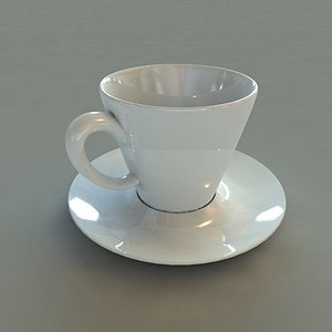 cup saucer 3d model
