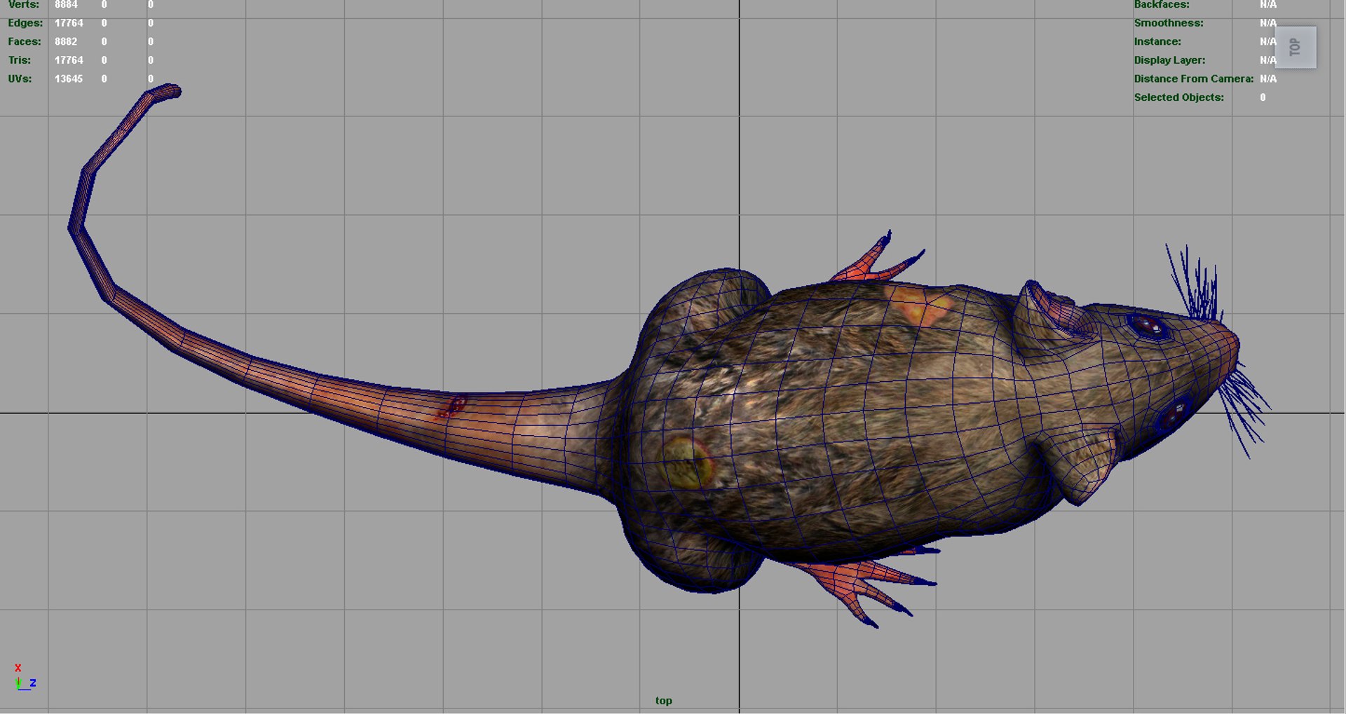 3D radiactive rat - TurboSquid 1302692