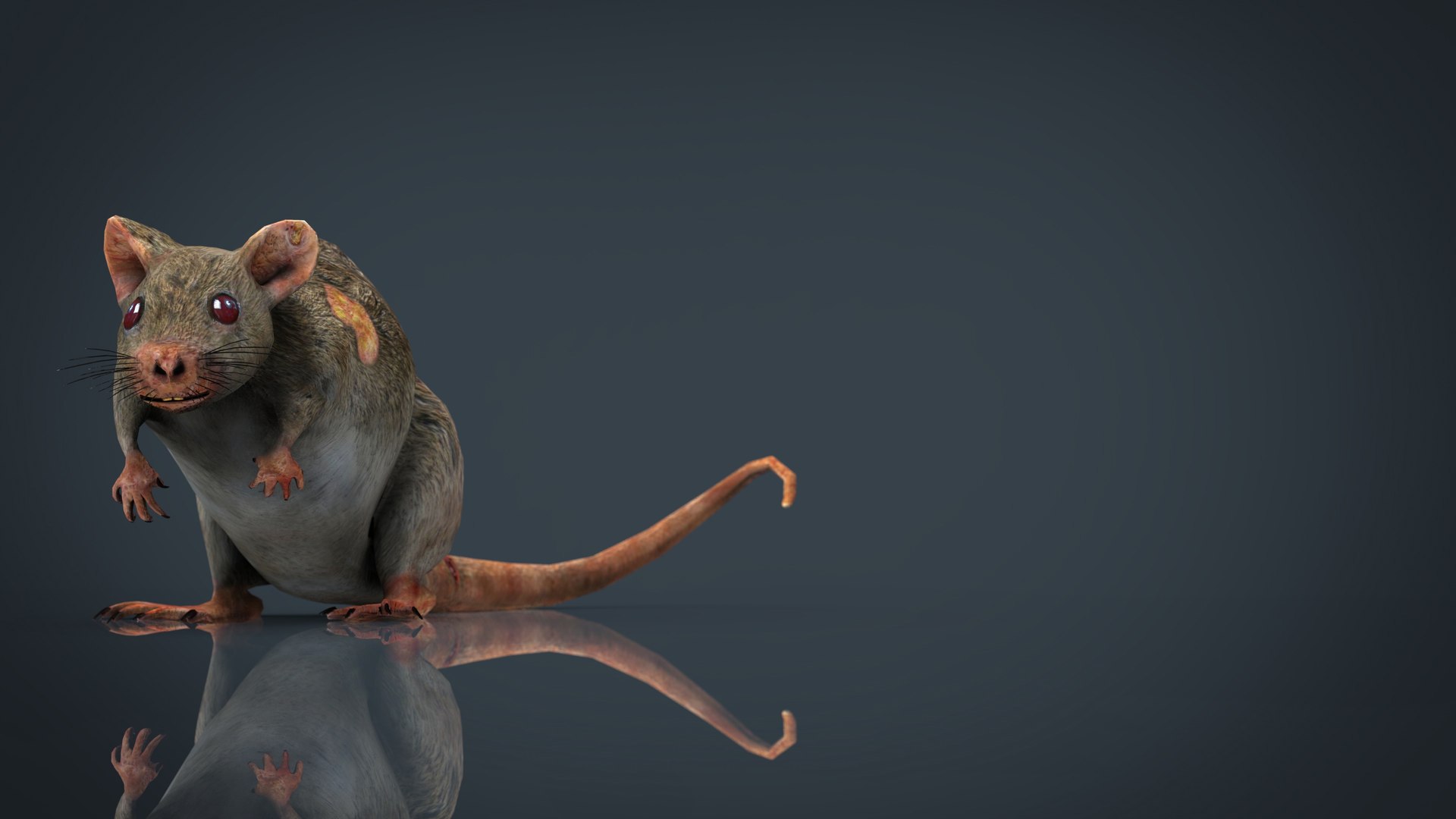 3D radiactive rat - TurboSquid 1302692